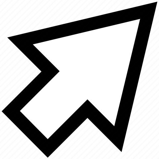 biały kursor ikona biały kursor