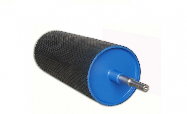 Drive and return drums, rubberizing drums